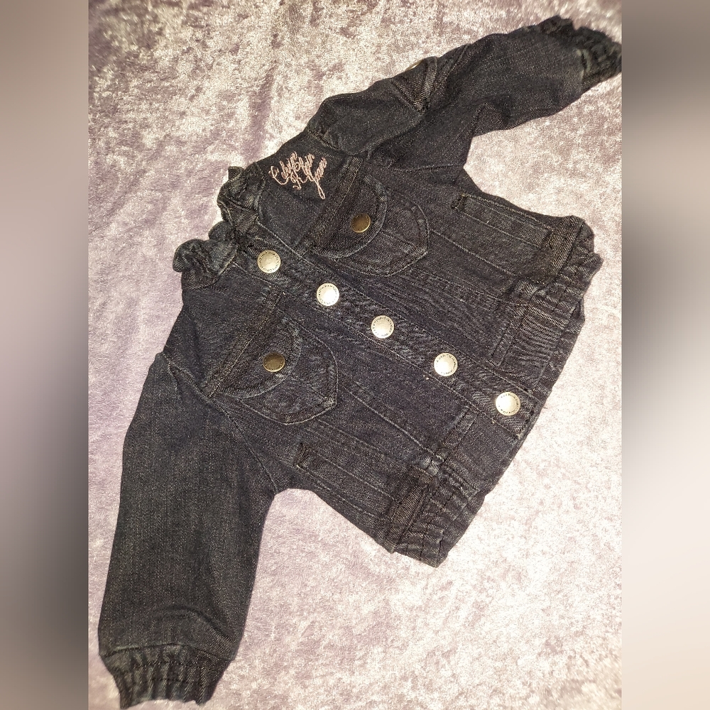 3 to 6 month Girls Calvin Klein Jeans Jacket - Picture 1 of 7
